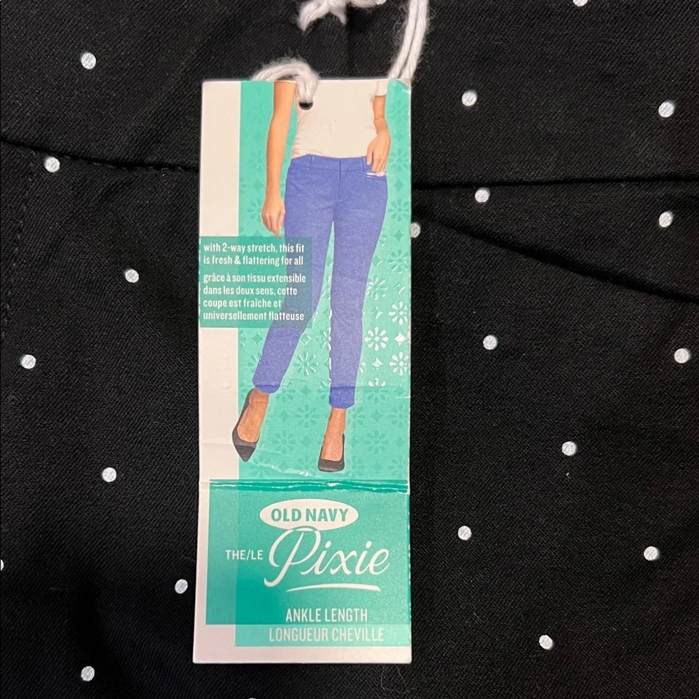 Old Navy Black Pixie Polka Dot Ankle Pants - NWT - Picture 9 of 9